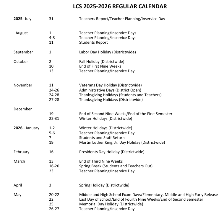 calendar